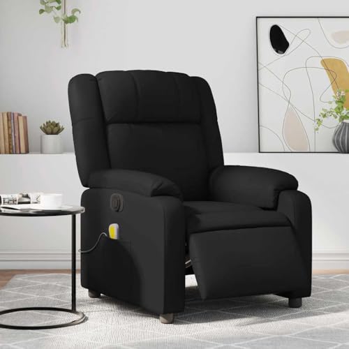 Hommdiy Elektrischer Massagesessel Relaxsessel TV-Sessel verstellbar mit Seitentaschen Leder Schwarz Elektrisches Neigungssystem Mit Massage Hommdiy Elektrischer Massagesessel Relaxsessel TV-Sessel verstellbar mit Seitentaschen Leder Schwarz Elektrisches Neigungssystem Mit Massage von Hommdiy