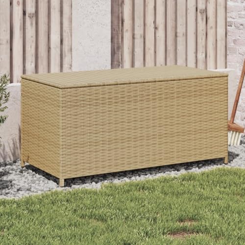 Hommdiy Gartenbox Auflagenbox Kissenbox Kiste Gartentruhe Truhe Box Aufbewahrungsbox Auflagenkiste Garten Poly Rattan Mischung aus Beige 100 x 50 x 50 cm Hommdiy Gartenbox Auflagenbox Kissenbox Kiste Gartentruhe Truhe Box Aufbewahrungsbox Auflagenkiste Garten Poly Rattan Mischung aus Beige 100 x 50 x 50 cm von Hommdiy