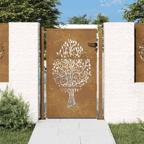 Hommdiy Gartentor 105x155 cm Cortenstahl Baum-Design Hommdiy Gartentor 105x155 cm Cortenstahl Baum-Design von Hommdiy