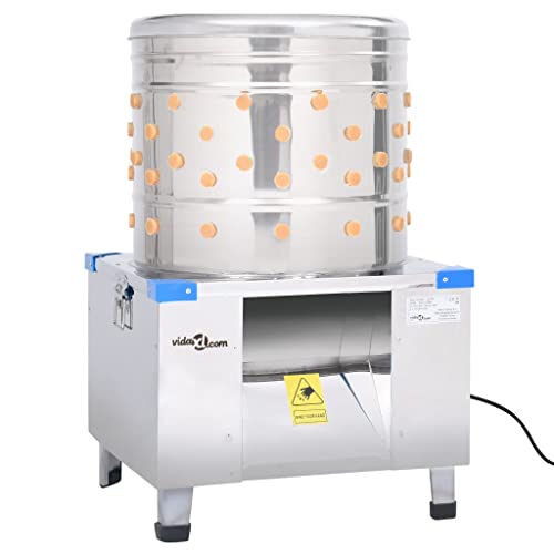 Hommdiy Geflügelrupfmaschine für Huhn Rupfmaschine Nassrupfmaschine Gänserupfmaschine Enten Gänse Hühner Gummi Edelstah 131 Finger 1500 W von Hommdiy