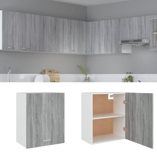Hommdiy Hängeschrank Grau Sonoma 50x31x60 cm Holzwerkstoff Hommdiy Hängeschrank Grau Sonoma 50x31x60 cm Holzwerkstoff von Hommdiy