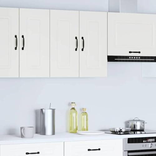 Hommdiy Küchen-Hängeschrank Kalmar Weiß Schrank Küchenschrank Holzwerkstoff Küchenzeile Küchenmöbel Unterschrank 1x Hängeschrank (2 Türen) 60 x 31 x 60 cm von Hommdiy
