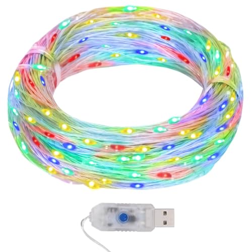Hommdiy LED-Lichterdraht 40 m 400 LED Mehrfarbig 8 Funktionen Hommdiy LED-Lichterdraht 40 m 400 LED Mehrfarbig 8 Funktionen von Hommdiy
