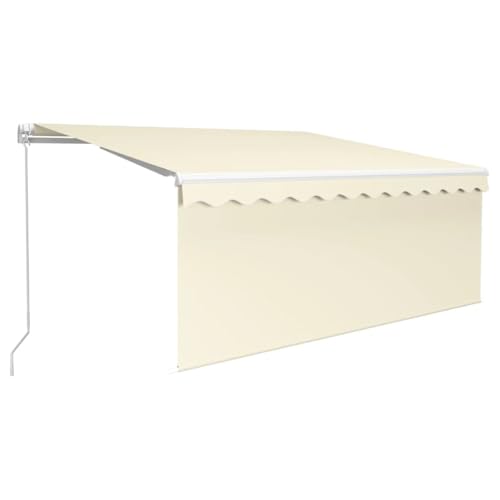 Hommdiy Markise Manuell Einziehbar mit Rollo 3,5x2,5 m Creme Halterung Sonnenschutz Balkonmarkise Wasserabweisend Hommdiy Markise Manuell Einziehbar mit Rollo 3,5x2,5 m Creme Halterung Sonnenschutz Balkonmarkise Wasserabweisend von Hommdiy