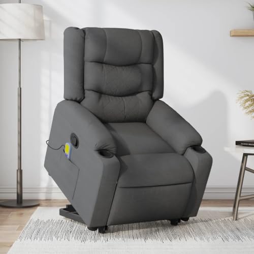 Hommdiy Massagesessel, Sessel mit Aufstehhilfe, Relaxsessel mit Liegefunktion Vibrationsfunktion, Fernsehsessel Liegesessel Aufstehsessel,Stoff Dunkelgrau,Manuelles Neigesystem,Mit Massage Hommdiy Massagesessel, Sessel mit Aufstehhilfe, Relaxsessel mit Liegefunktion Vibrationsfunktion, Fernsehsessel Liegesessel Aufstehsessel,Stoff Dunkelgrau,Manuelles Neigesystem,Mit Massage von Hommdiy