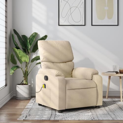 Hommdiy Massagesessel Creme Stoff Indoor Massagestuhl Liegestuhl Schlafzimmer Hommdiy Massagesessel Creme Stoff Indoor Massagestuhl Liegestuhl Schlafzimmer von Hommdiy