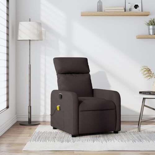Hommdiy Massagesessel Dunkelbraun Indoor Stoff Massage Stuhl Schlafzimmer Mehrere Farben von Hommdiy
