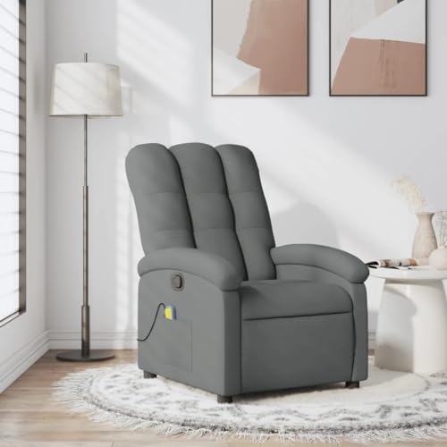 Hommdiy Massagesessel Dunkelgrau Indoor Comfort Stoff Massagesessel von Hommdiy