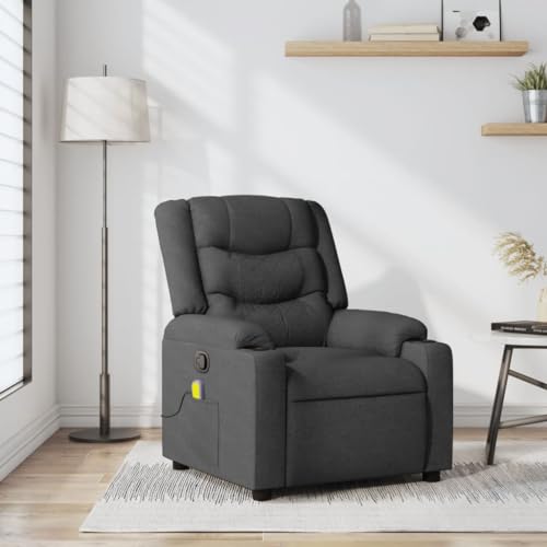 Hommdiy Massagesessel Dunkelgrau Indoor Massagesessel Stoff Schlafzimmer von Hommdiy