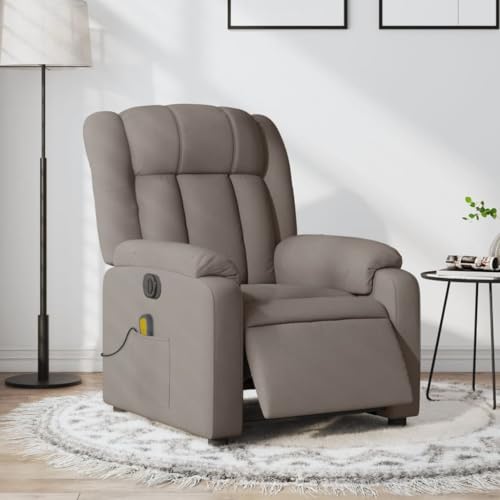 Hommdiy Massagesessel Elektrisch Taupe Innen Stoff Massagesessel von Hommdiy