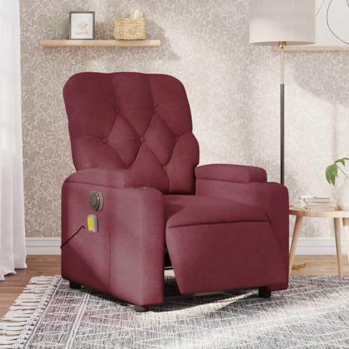 Hommdiy Massagesessel Elektrisch Weinrot Komfort eines Massagesessels für den Innenbereich Stoff Hommdiy Massagesessel Elektrisch Weinrot Komfort eines Massagesessels für den Innenbereich Stoff von Hommdiy