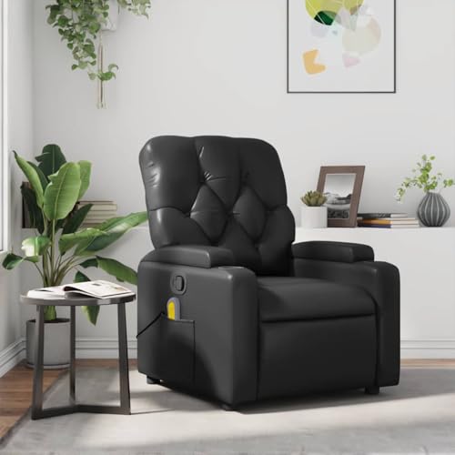 Hommdiy Massagesessel Fernsehsessel Relaxsessel mit Liegefunktion Liegesessel Schwarz Kunstleder Hommdiy Massagesessel Fernsehsessel Relaxsessel mit Liegefunktion Liegesessel Schwarz Kunstleder von Hommdiy