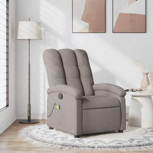 Hommdiy Massagesessel Fernsehsessel Relaxsessel mit Liegefunktion Taupe Stoff Hommdiy Massagesessel Fernsehsessel Relaxsessel mit Liegefunktion Taupe Stoff von Hommdiy