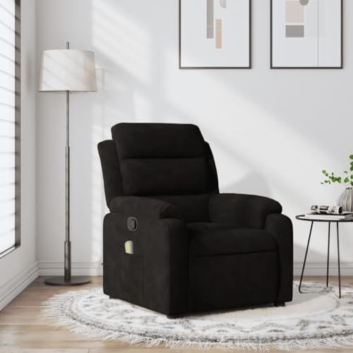 Hommdiy Massagesessel Schwarz Indoor Samt Massagesessel Schlafzimmer von Hommdiy