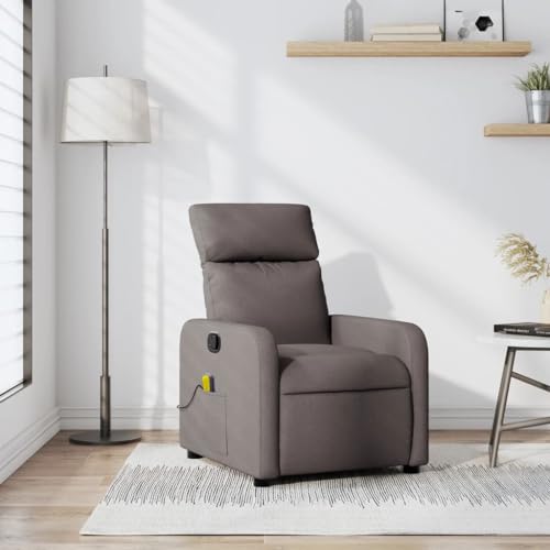Hommdiy Massagesessel Taupe Indoor Stoff Massage Stuhl Schlafzimmer Mehrere Farben von Hommdiy