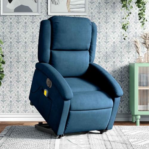 Hommdiy Massagesessel mit Aufstehhilfe Elektrisch Blau Samt Wohnzimmer relaxsessel Massage Sessel Relax Chair Elektrischer Massagestuhl Hommdiy Massagesessel mit Aufstehhilfe Elektrisch Blau Samt Wohnzimmer relaxsessel Massage Sessel Relax Chair Elektrischer Massagestuhl von Hommdiy
