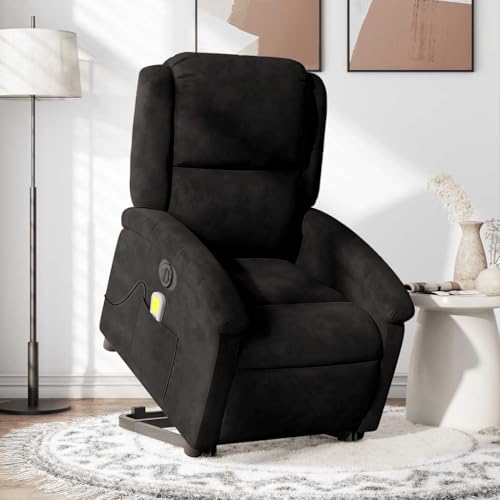 Hommdiy Massagesessel mit Aufstehhilfe Elektrisch Schwarz Samt Wohnzimmer relaxsessel Massage Sessel Relax Chair Elektrischer Massagestuhl Hommdiy Massagesessel mit Aufstehhilfe Elektrisch Schwarz Samt Wohnzimmer relaxsessel Massage Sessel Relax Chair Elektrischer Massagestuhl von Hommdiy