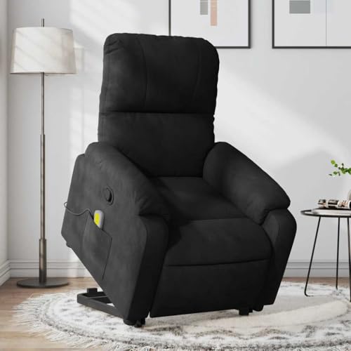 Hommdiy Massagesessel mit Aufstehhilfe Schwarz Mikrofasergewebe Wohnzimmer relaxsessel Massage Sessel Relax Chair Elektrischer Massagestuhl Hommdiy Massagesessel mit Aufstehhilfe Schwarz Mikrofasergewebe Wohnzimmer relaxsessel Massage Sessel Relax Chair Elektrischer Massagestuhl von Hommdiy
