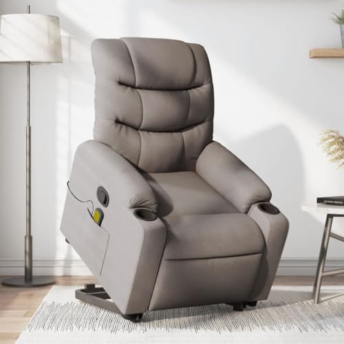Hommdiy Massagesessel mit Aufstehhilfe Taupe Innen Massagesessel Stoff Hommdiy Massagesessel mit Aufstehhilfe Taupe Innen Massagesessel Stoff von Hommdiy