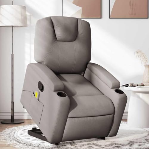 Hommdiy Massagesessel mit Aufstehhilfe Taupe Stoff Wohnzimmer relaxsessel Massage Sessel Relax Chair Elektrischer Massagestuhl Hommdiy Massagesessel mit Aufstehhilfe Taupe Stoff Wohnzimmer relaxsessel Massage Sessel Relax Chair Elektrischer Massagestuhl von Hommdiy