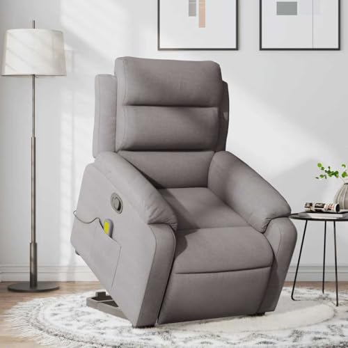 Hommdiy Massagesessel mit Aufstehhilfe Taupe Stoff Hommdiy Massagesessel mit Aufstehhilfe Taupe Stoff von Hommdiy