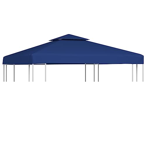 Hommdiy Pavillon Abdeckung 3x3 Meter Ersatzdach Partyzelt Plane Dach Gartenpavillon Partyzelt Wasserabweisendes Dach für Gazebo 3 x 3 m,Dunkelblau Hommdiy Pavillon Abdeckung 3x3 Meter Ersatzdach Partyzelt Plane Dach Gartenpavillon Partyzelt Wasserabweisendes Dach für Gazebo 3 x 3 m,Dunkelblau von Hommdiy