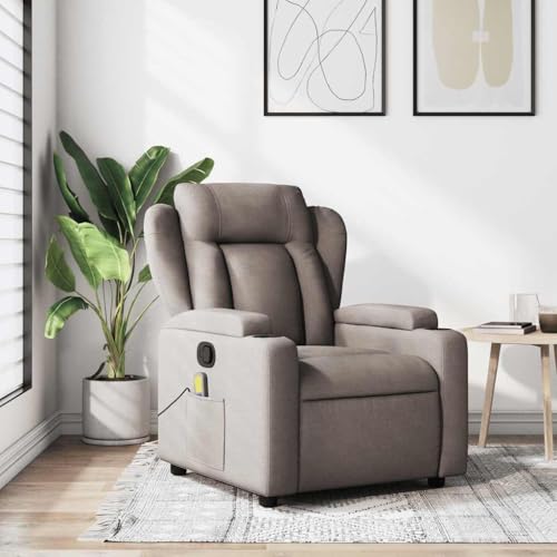 Hommdiy Relaxsessel Massagesessel Fernsehsessel Liegefunktion Taupe Stoff Hommdiy Relaxsessel Massagesessel Fernsehsessel Liegefunktion Taupe Stoff von Hommdiy