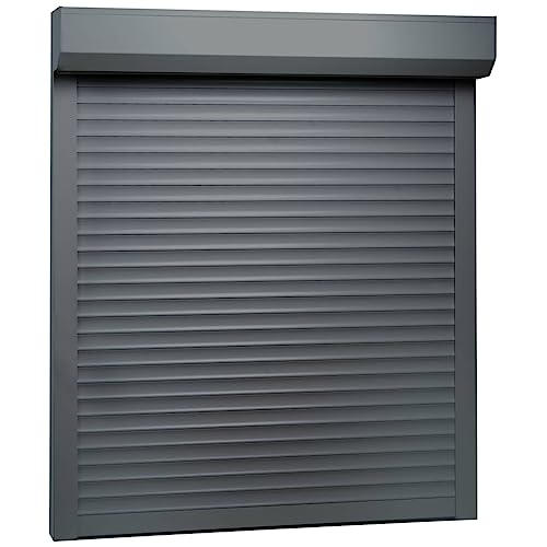 Hommdiy Rollladen Aluminium,Rollladen Gute Wärme- und Schalldämmung Rollladenpanzer Behang Rolladen Rolladenbehang Vorbaurollladen (Anthrazit-100 x 120 cm (B x H)) von Hommdiy