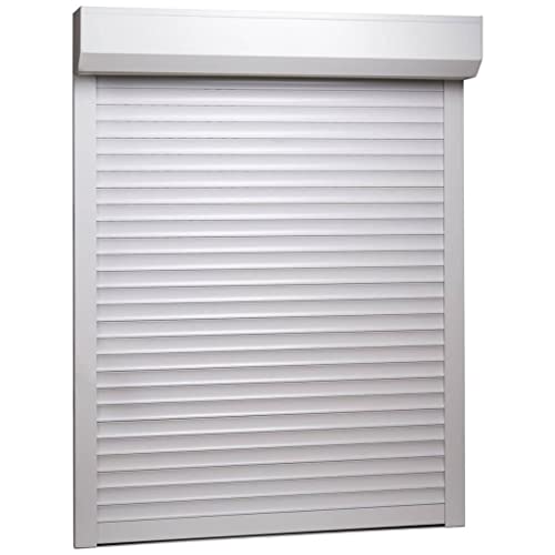 Hommdiy Rollladen Aluminium,Rollladen Gute Wärme- und Schalldämmung Rollladenpanzer Behang Rolladen Rolladenbehang Vorbaurollladen (Weiß- 70 x 100 cm (B x H)) von Hommdiy