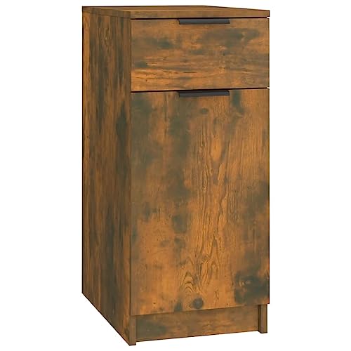 Hommdiy Schreibtischschrank Räuchereiche 33,5x50x75 cm Holzwerkstoff Hommdiy Schreibtischschrank Räuchereiche 33,5x50x75 cm Holzwerkstoff von Hommdiy
