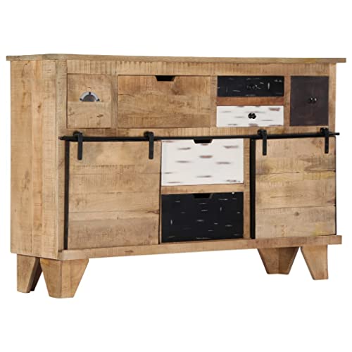 Hommdiy Sideboard 140x38x90 cm Massivholz Mango von Hommdiy