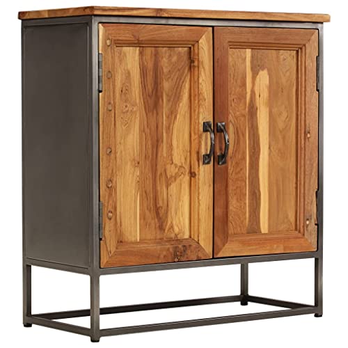 Hommdiy Sideboard Recyceltes Teak und Stahl 65 x 30 x 70 cm von Hommdiy