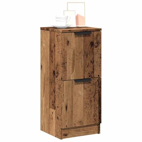 Hommdiy Sideboards 2 STK. Altholz-Optik 30x30x70 cm Holzwerkstoff von Hommdiy