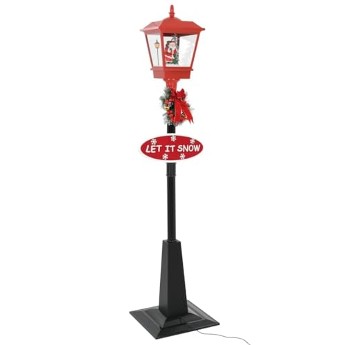 Hommdiy Weihnachten Wegeleuchte mit Weihnachtsmann Kunstschnee Doppellampen Weihnachtslaterne Dekoration Lampe Leuchte Weihnachtsdeko PVC Rot 180cm Hommdiy Weihnachten Wegeleuchte mit Weihnachtsmann Kunstschnee Doppellampen Weihnachtslaterne Dekoration Lampe Leuchte Weihnachtsdeko PVC Rot 180cm von Hommdiy