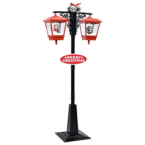 Hommdiy Weihnachtslaterne,Weihnachtslaterne Outdoor Groß,Straßenlaterne Weihnachten 81 x 40 x 188 cm PVC von Hommdiy