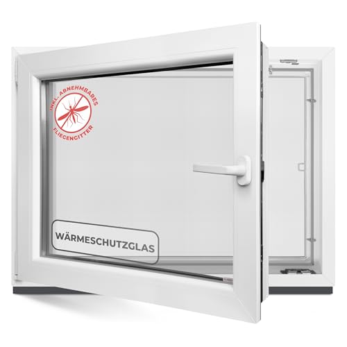 Kellerfenster 100x75 cm 2 fach Verglasung - Alle Größen Kunststofffenster 60mm Profil -Din Links- BxH: 1000x750mm Perfekt für Fenster Gartenhaus, Garagenfenster, Hauskeller mit Dreh-Kipp System Kellerfenster 100x75 cm 2 fach Verglasung - Alle Größen Kunststofffenster 60mm Profil -Din Links- BxH: 1000x750mm Perfekt für Fenster Gartenhaus, Garagenfenster, Hauskeller mit Dreh-Kipp System von Hommler
