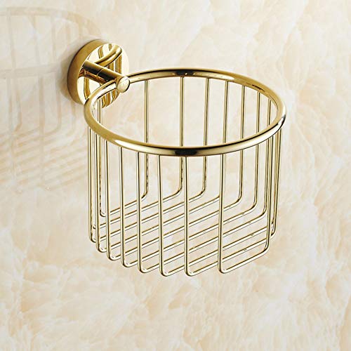 YHSGY Klopapierhalterung Goldene Antike Rolle Papierhalter Toilettenpapierkorb Papierhandtuchkorb Toilettenpapierhalter Toilettenpapier Handtuchhalter von HommomH