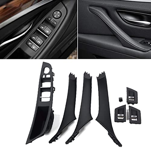 HommyFine Innentürgriff Ersatztürgriff Set Innentür Ersatzgriff kompatibel mit BMW 5er F10 F11Türgriff Innen (Schwarz) von HommyFine
