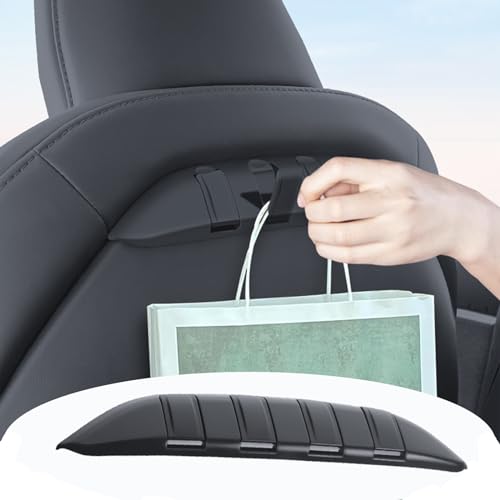 HommyFine Sitz Haken für Tesla Modell Y 3 Zubehör 2024 2023 2022 2021,Rücksitz Haken Tesla Modell 3 Modell Y Kopfstütze Organizer Haken Aufhänger (1 Stk., Schwarz) HommyFine Sitz Haken für Tesla Modell Y 3 Zubehör 2024 2023 2022 2021,Rücksitz Haken Tesla Modell 3 Modell Y Kopfstütze Organizer Haken Aufhänger (1 Stk., Schwarz) von HommyFine