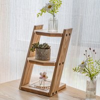 Holz Pflanzenständer Innen, Große Tischständer, Handgemachte Auslage Regal, Original Schreibtisch Organizer, Home Decor Geschenk von HommyStudio