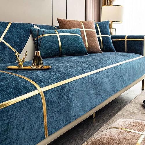 Homnova Sofabezug 3 2 1 Sitzer Überwürfe Sofahusse rutschfest Chenille Sofa Überzug Couch Überwurfdecke Sofaschutz Katze/Hunde,004,90 * 160cm von Homnova