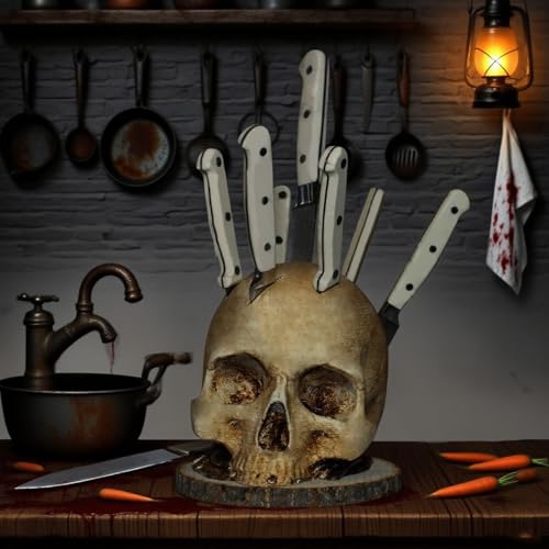 Skelett Halloween Deko Messerblock ohne Messer Halloweendeko Messerhalter Totenkopf Party Dekoration Gruselig Horror Indoor Figur Schädel Küchenhelfer Aufbewahrung Knochen Gruselige Decor Skelett Halloween Deko Messerblock ohne Messer Halloweendeko Messerhalter Totenkopf Party Dekoration Gruselig Horror Indoor Figur Schädel Küchenhelfer Aufbewahrung Knochen Gruselige Decor von Homorro