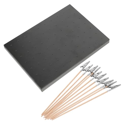 Homoyoyo 1 Satz Lackiersitz Lackierständer Modellautolack Sprühlack Farbklammern Krokodilklemmensockel DIY Zubehör Farbklammersockel Sprühklammersockel Farbklammersockel Kunststoff von Homoyoyo