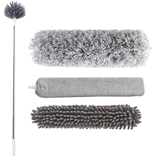Homoyoyo 1 Satz Mikrofaser Staubwedel Verstellbarer Reinigungspol für Deckenventilatoren und Möbel für Schwer Erreichbare Stellen Wiederverwendbar Staubentfernung Homoyoyo 1 Satz Mikrofaser Staubwedel Verstellbarer Reinigungspol für Deckenventilatoren und Möbel für Schwer Erreichbare Stellen Wiederverwendbar Staubentfernung von Homoyoyo