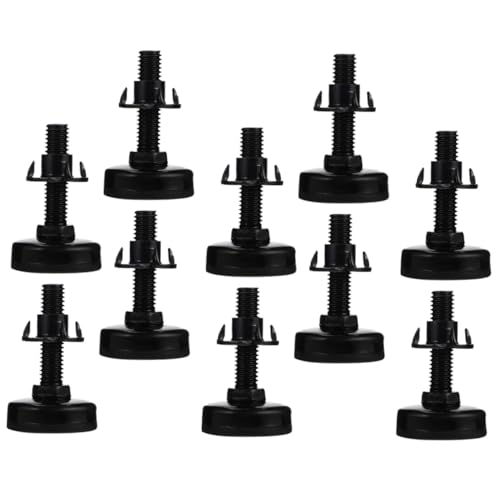 Homoyoyo 1 Satz Nivellierfüße Für Möbel Ungleichmäßig Fußstütze Für Couch Nivellierer Couch Beine Sofa Einstellbare Möbelstufe Tabellenstufe Kohlenstoffstahl Black 10 Stück von Homoyoyo