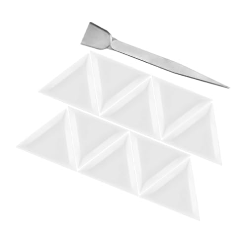 Homoyoyo 1 Satz Teiliges Set Kunststoff Dreieckige Sortierplatten mit Pinzette und Schaufel für Perlen und Strasssteine Aufbewahrungsbox für Schmuckherstellung und Bastelprojekte Homoyoyo 1 Satz Teiliges Set Kunststoff Dreieckige Sortierplatten mit Pinzette und Schaufel für Perlen und Strasssteine Aufbewahrungsbox für Schmuckherstellung und Bastelprojekte von Homoyoyo