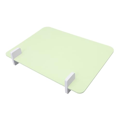 Homoyoyo 1 Satz Tischplatte Privatsphäre im Klassenzimmer Student Partition Schreibtisch Bildschirm Niesschutz-Panel-Desktop Sichtschutz für Klassenzimmer PVC-Holz-Kunststoffplatte Hellgrün von Homoyoyo