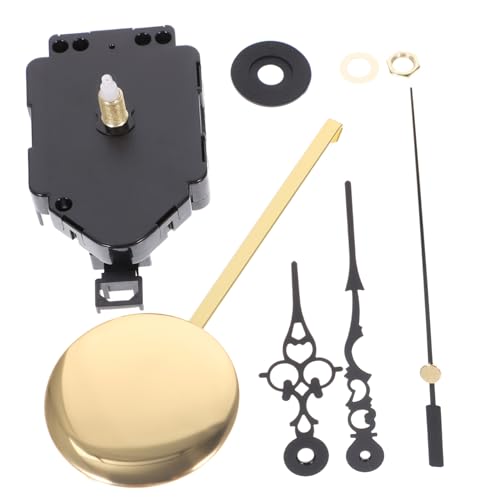 Homoyoyo 1satz Quartz Pendeluhr Mechanismus Mit Zubehör Wanduhr Reparatur Für Büro Schlafzimmer Und Wohnzimmer Leise Und Präzise Uhrwerk Bewegung Mit Schwarzen Zeigern von Homoyoyo