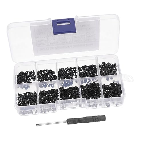Homoyoyo Computerschrauben Aus Kohlenstoffstahl Senkkopfschrauben-Set 1 Schachtel Mit 500 Stück Für Die Laptop-Reparatur Homoyoyo Computerschrauben Aus Kohlenstoffstahl Senkkopfschrauben-Set 1 Schachtel Mit 500 Stück Für Die Laptop-Reparatur von Homoyoyo