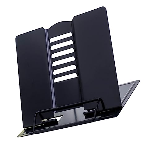 Homoyoyo 1 Stück Einfacher Bücherregal Ständer für Desktop Buchhalter für Musiknoten und Leseunterstützung Schwarz Multifunktional und Tragbar von Homoyoyo